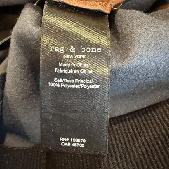 NWT Rag & Bone Nina Faux Leather Pull on Skinny Pants in Cognac Brown Size Small - Picture 9 of 14